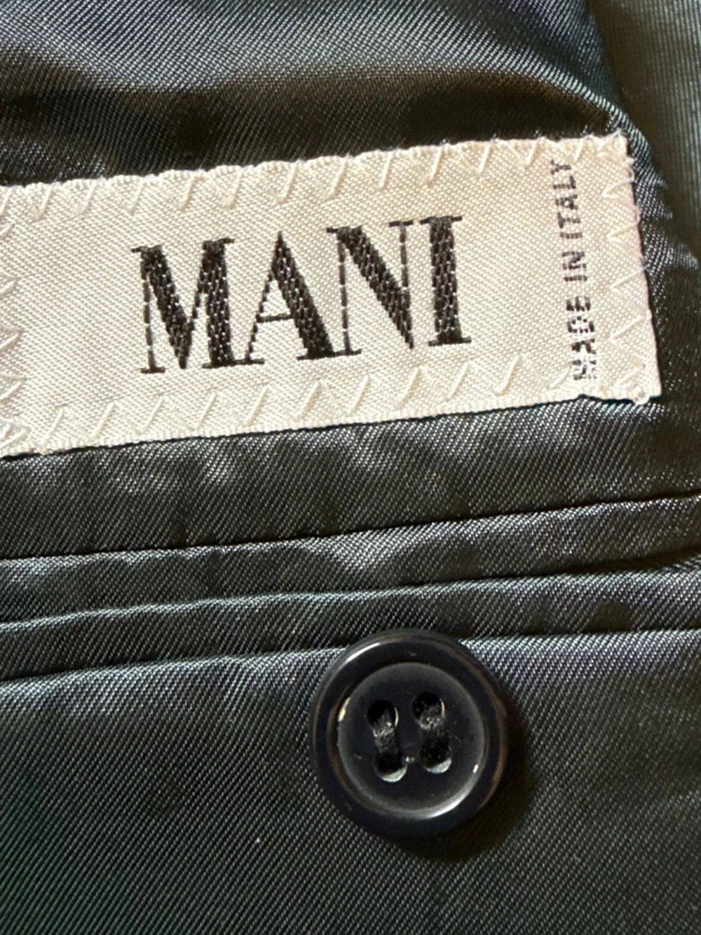 Vintage MANI by Armani Men's 40R Wool Blazer Saks Fifth Ave, Made in Italy